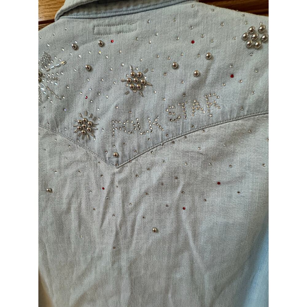 Chic Mother More Is More Denim Shirt - Size S - New! - Picture 7 of 12